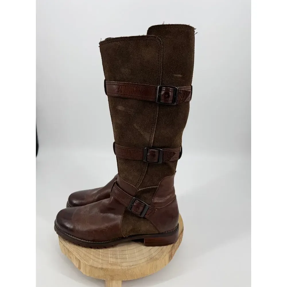Ariat 10006782 Women's Highland Tall Boots SZ 9B Leather Suede Straps Fall